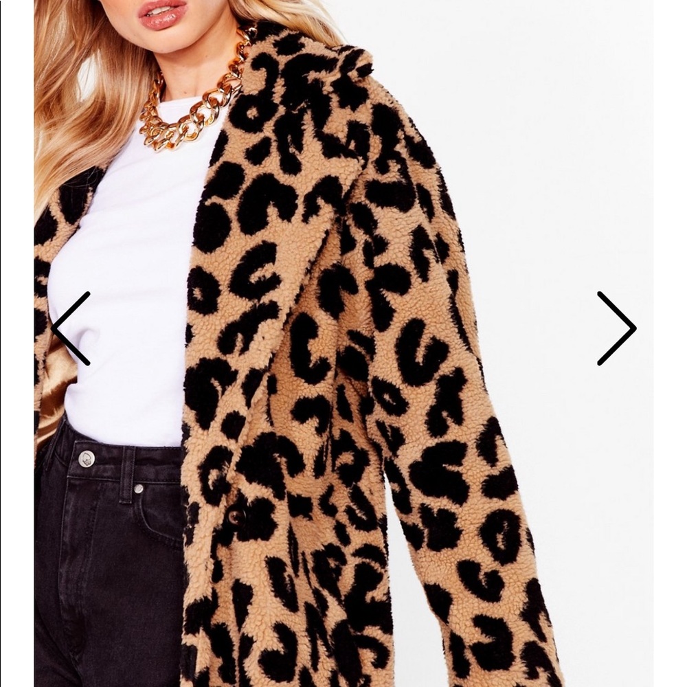 Teddy bear cheetah coat